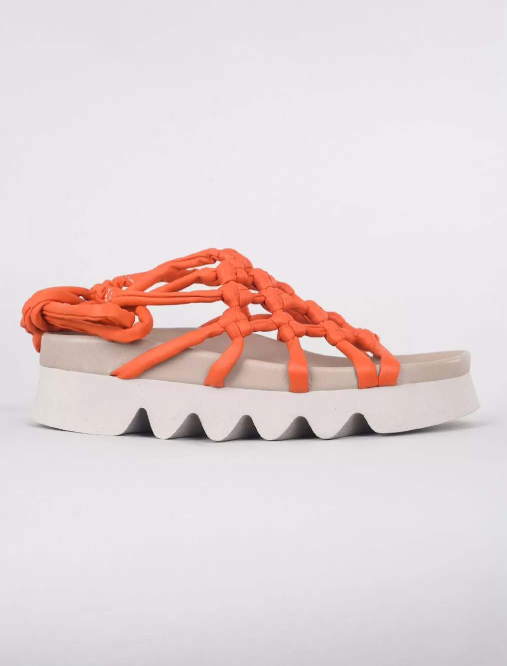 Fashion Evie Lou Birdcage Sandal, Orange