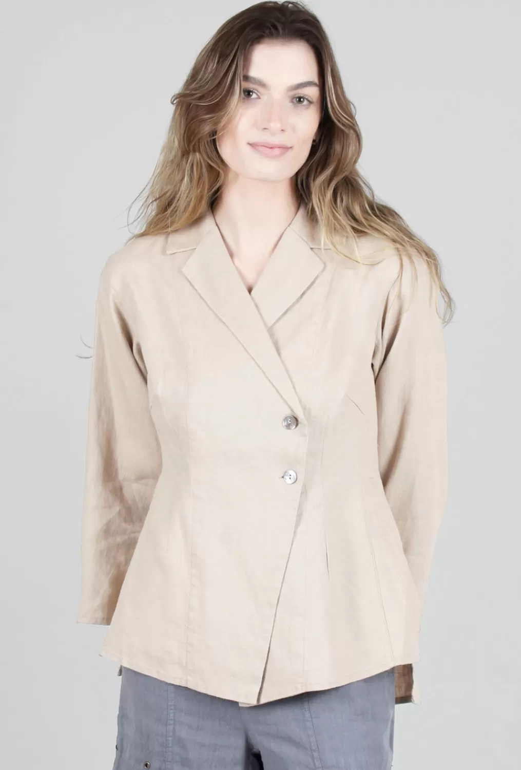 Hot Evie Lou Blixen Blazer, Warm Taupe