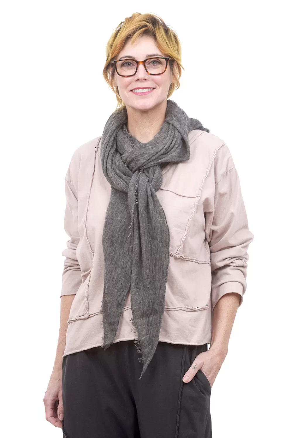 Outlet Evie Lou Cashmere Love Scarf, Pepper