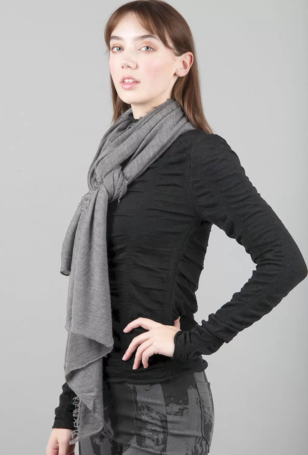 Flash Sale Evie Lou Cashmere Love Scarf, Zinc Grape