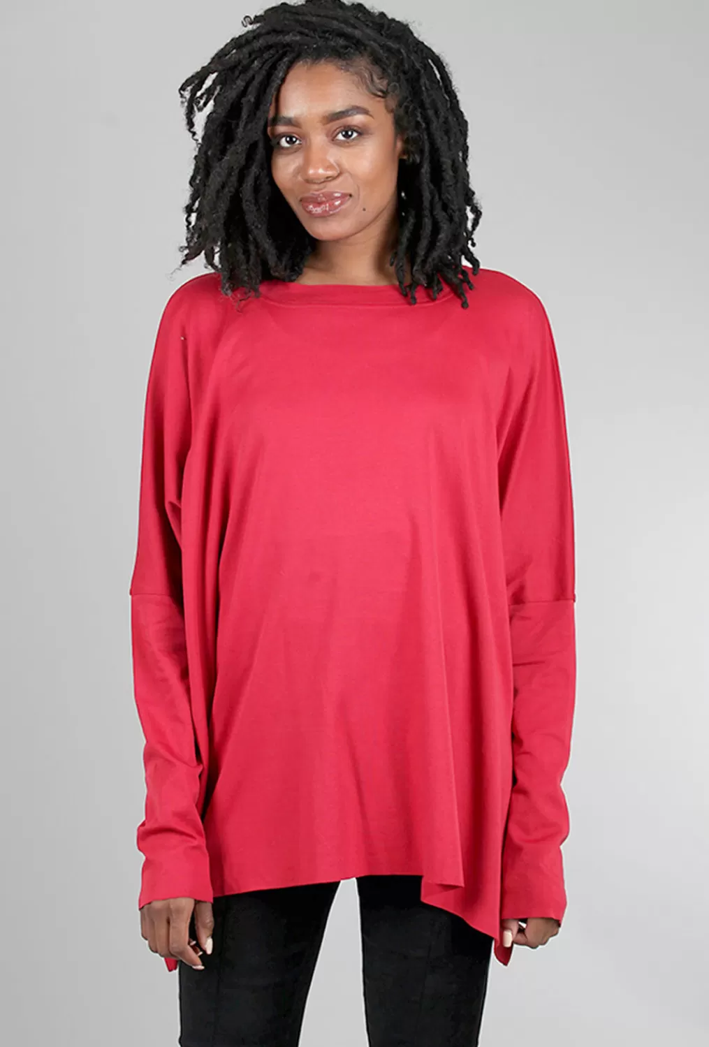 Store Evie Lou Crew Swing Tee, Valentino Red