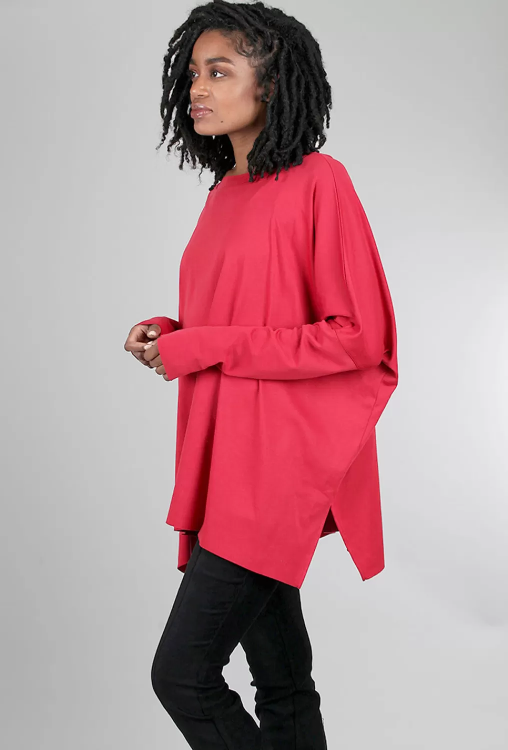 Store Evie Lou Crew Swing Tee, Valentino Red