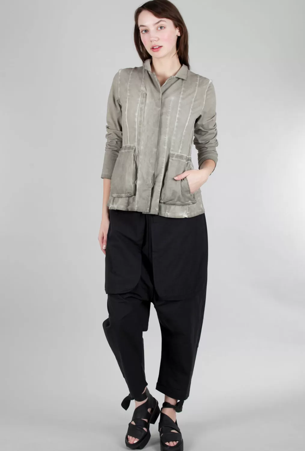 crisp_extended_rise_pant_black_4.webp Store Evie Lou Crisp Extended Rise Pant, Black