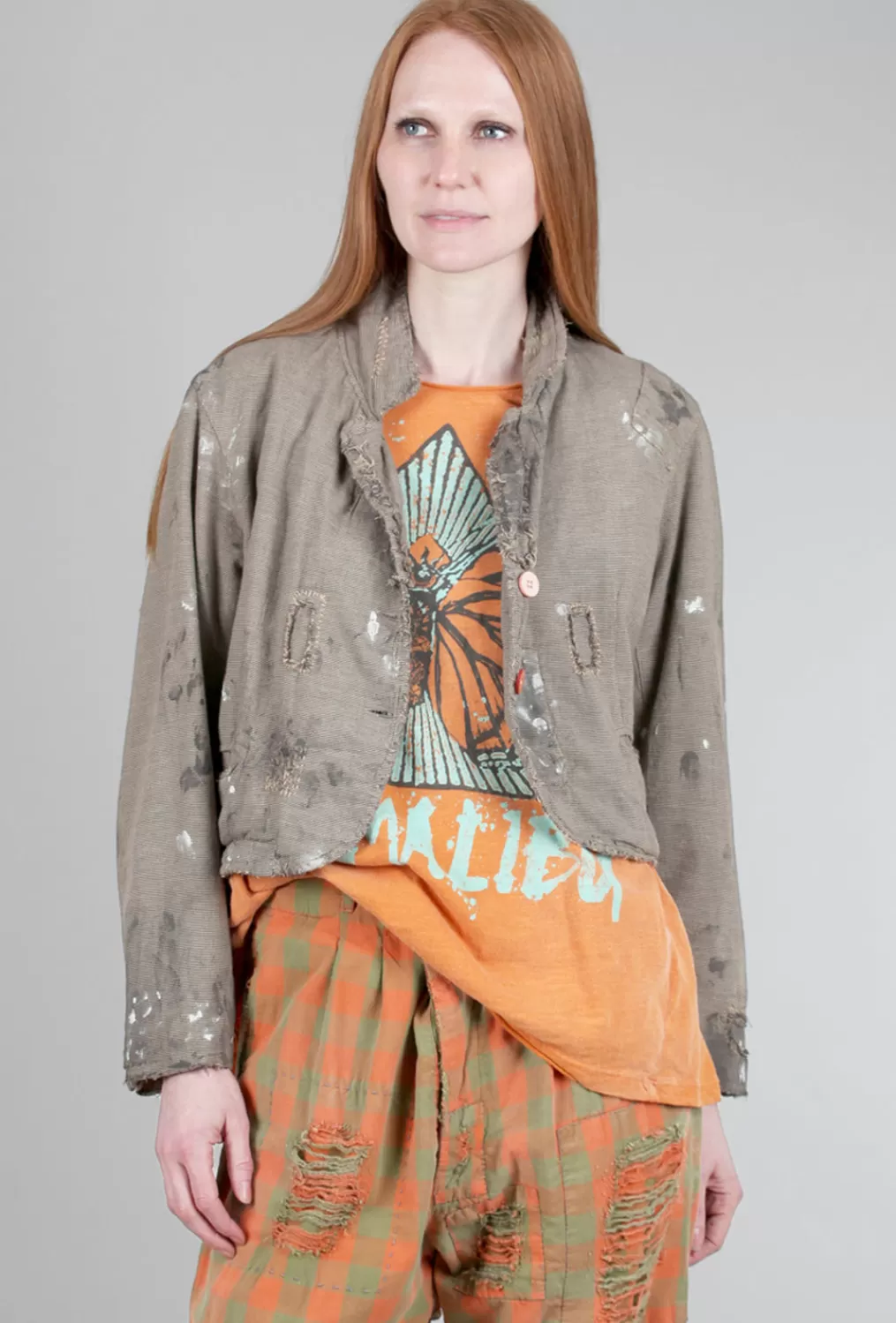 Shop Evie Lou Cropped Kelly Jacket, Zephyr