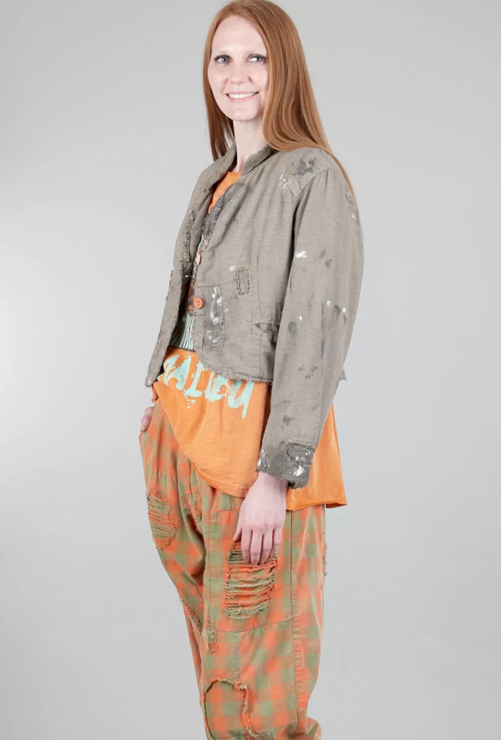 Shop Evie Lou Cropped Kelly Jacket, Zephyr