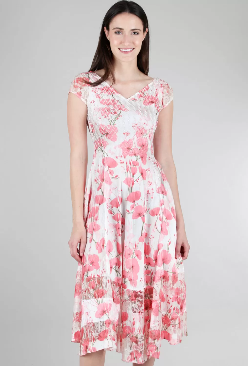 Clearance Evie Lou Isa Bloom Dress, Pink