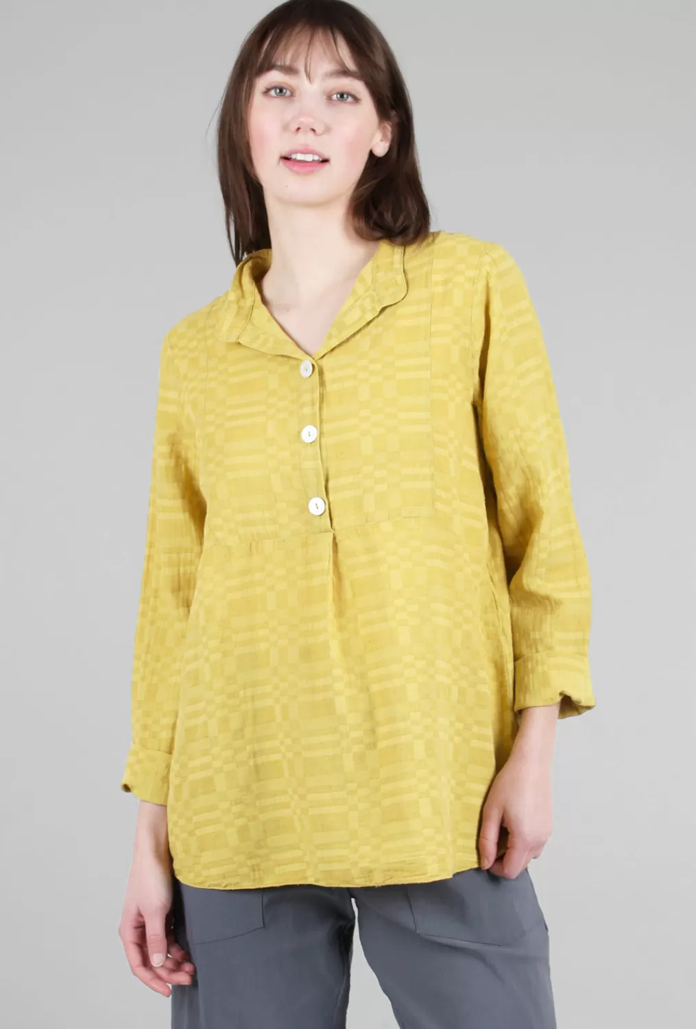Cheap Evie Lou Jacquard Swing Top, Citrus
