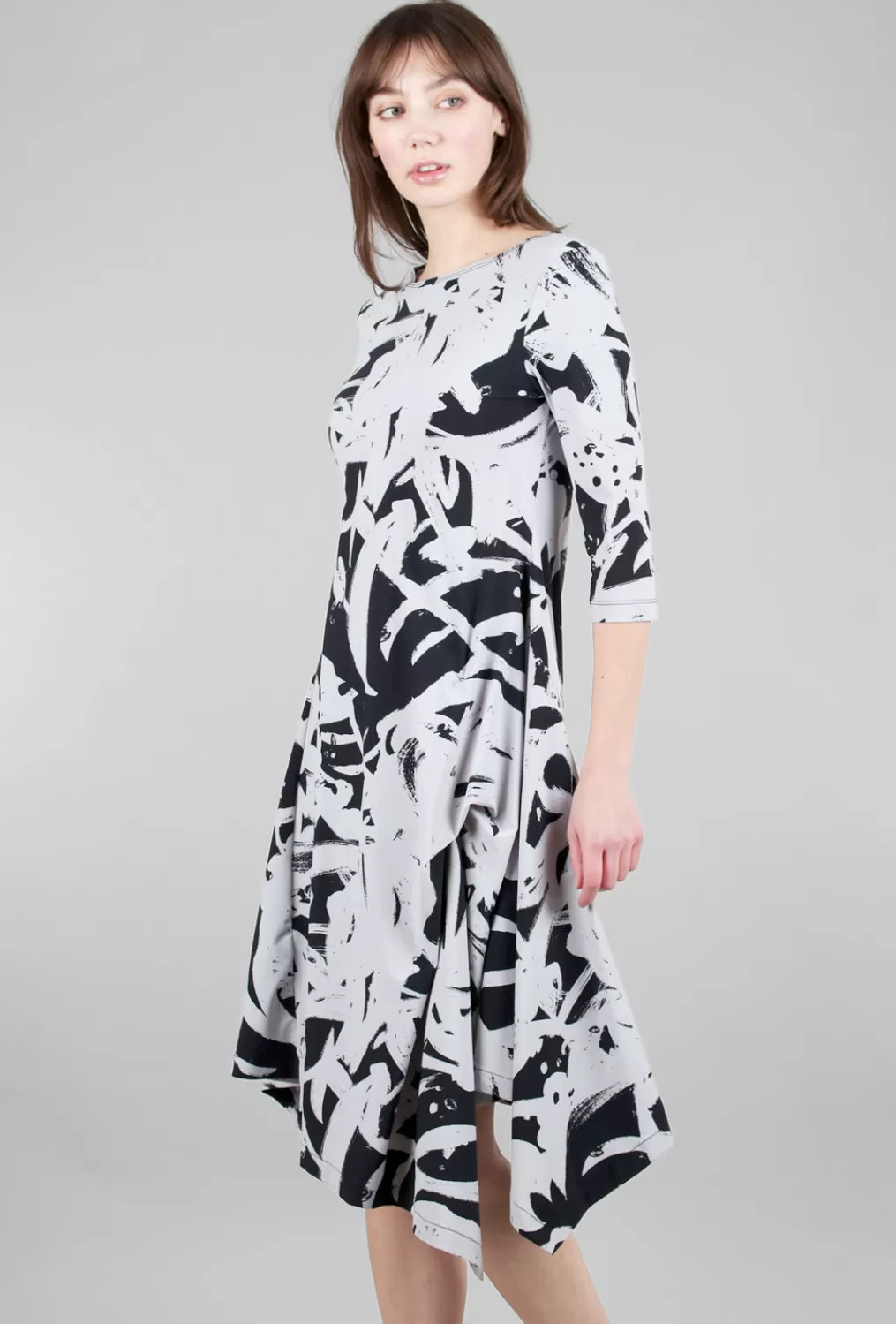 Discount Evie Lou Lita Dress, Melrose Gris Print