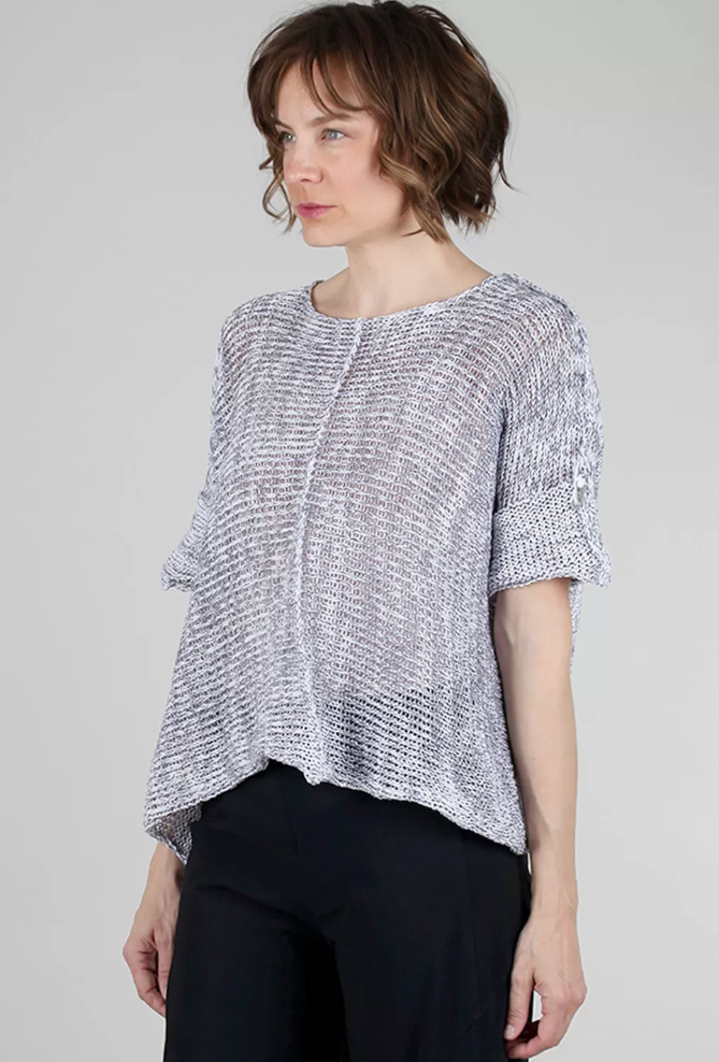 Clearance Evie Lou Marconi Pullover, Navy/White