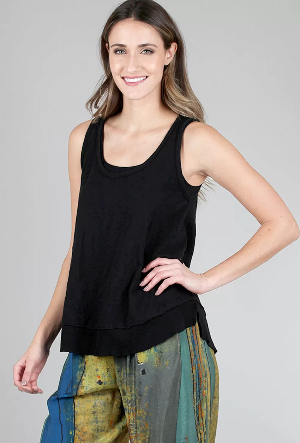 Best Sale Evie Lou Md Scoopneck Tank, Black