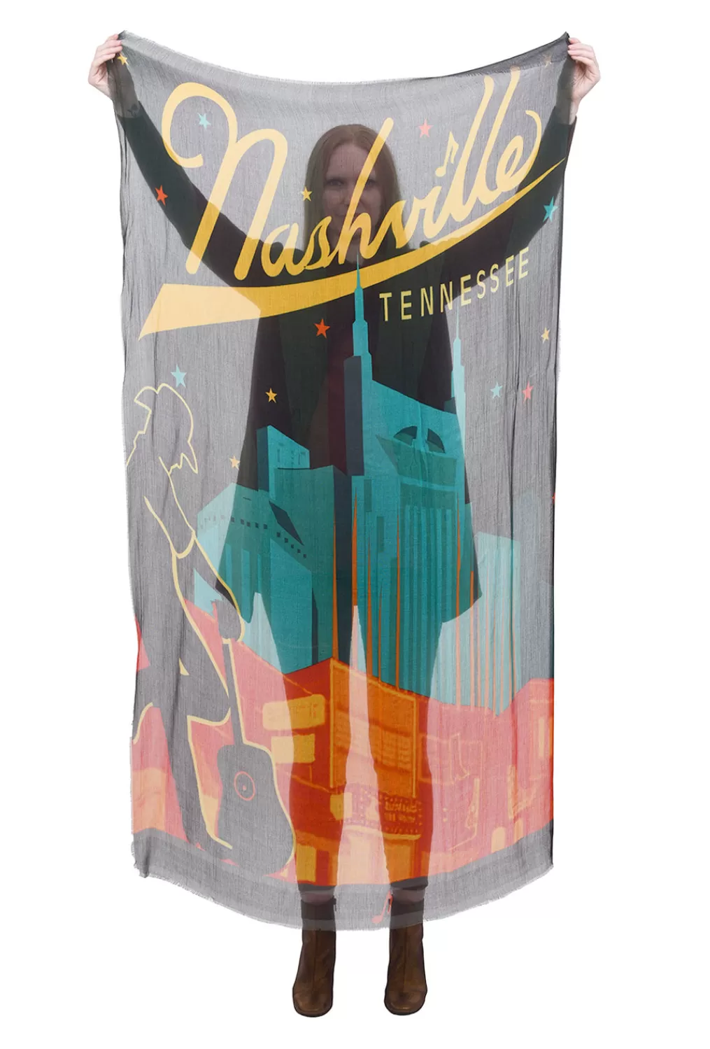Online Evie Lou Nashville Scarf, Orange