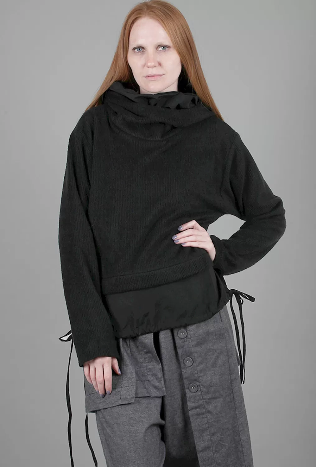 Outlet Evie Lou Olmera Double Hoodie, Black