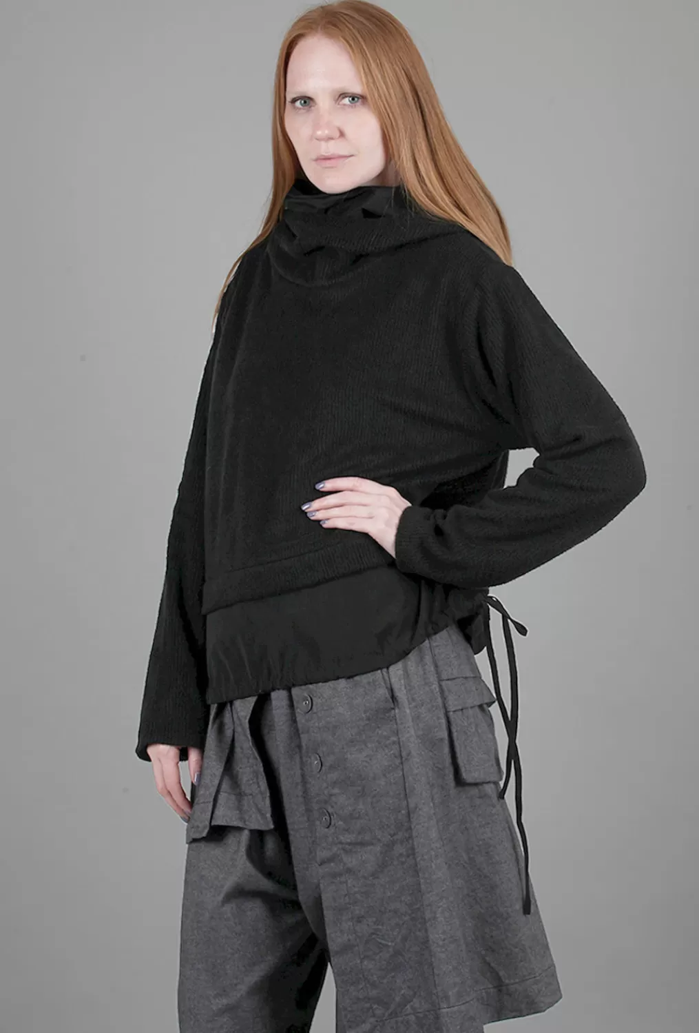 Outlet Evie Lou Olmera Double Hoodie, Black