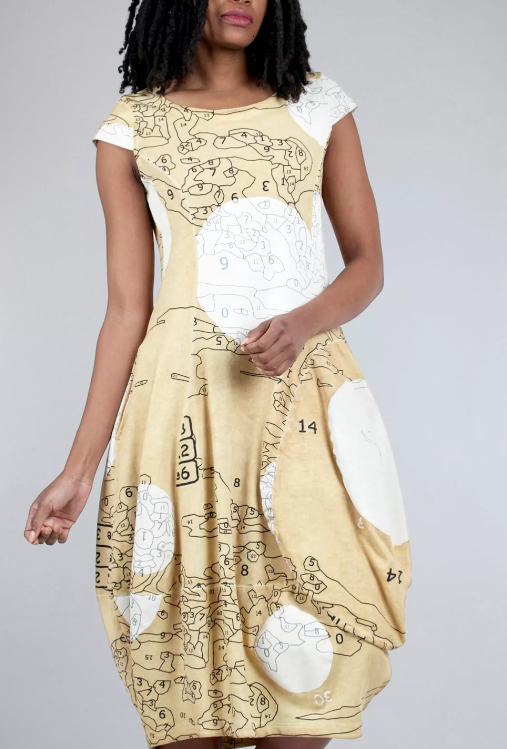 Flash Sale Evie Lou Pbn Shapely French Terry Dress, Corn Print