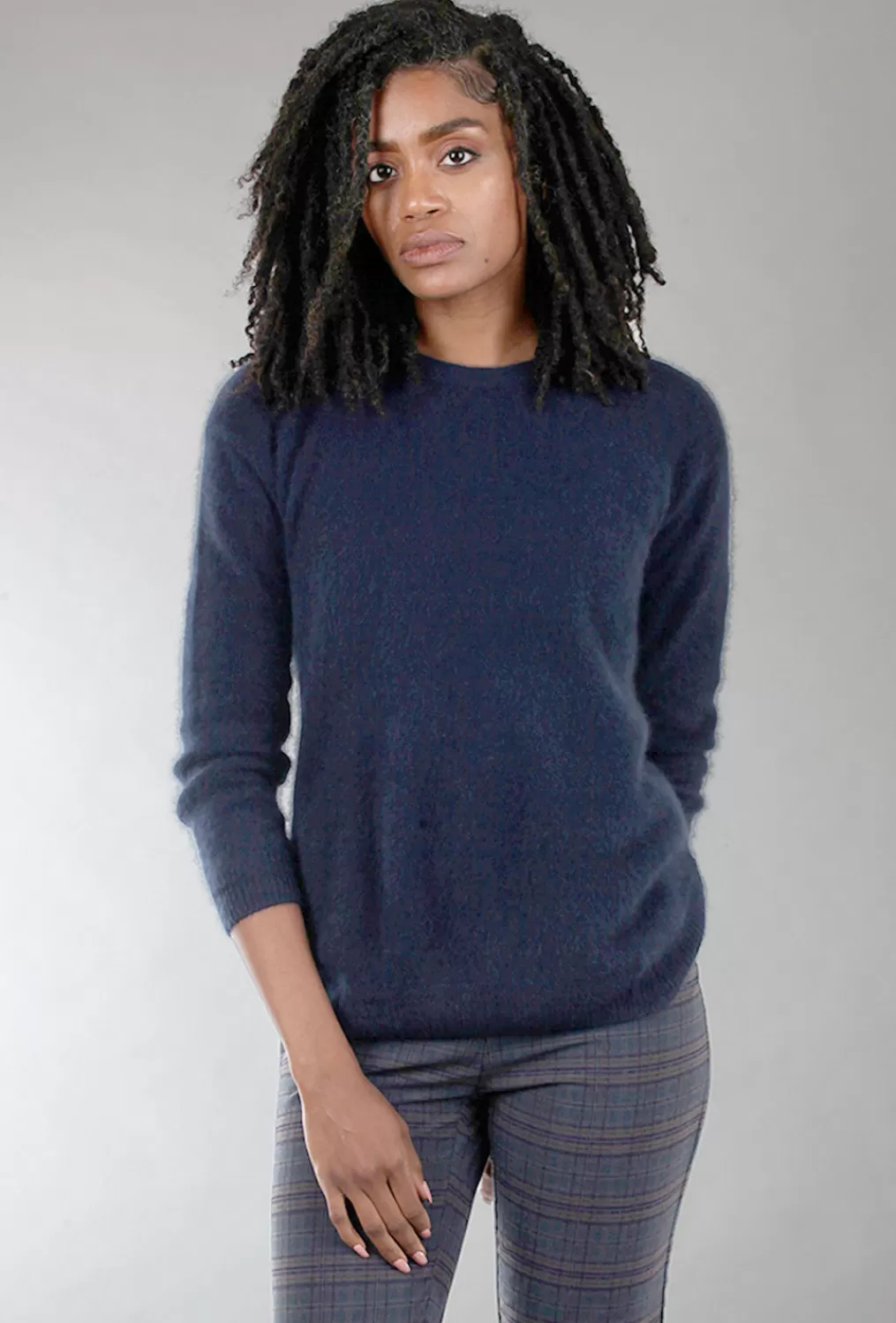 Best Evie Lou Raccoon Crew Sweater, Navy