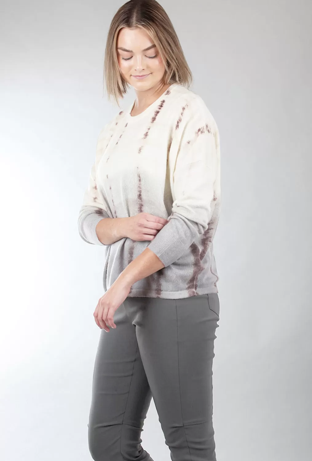 Cheap Evie Lou Rdc Tie-Dye Crew, Creme