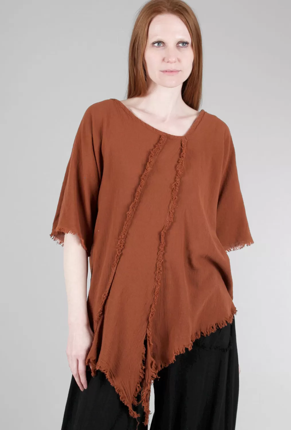 Best Sale Evie Lou Shaggy Top, Cinnamon