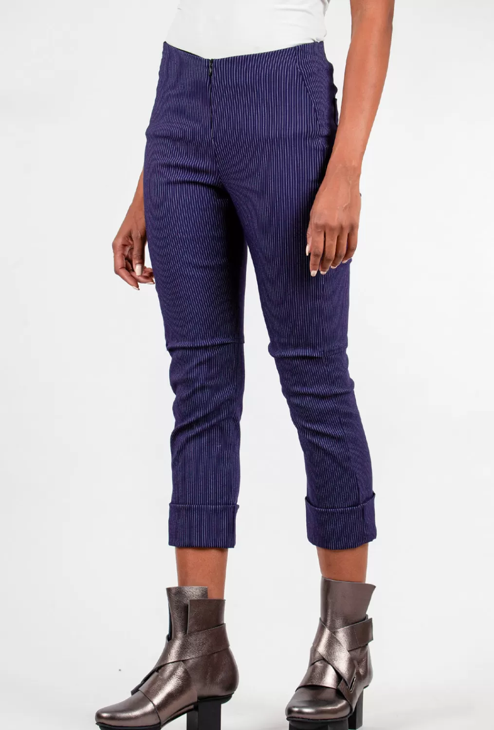 Flash Sale Evie Lou Verona Crop Pant, Marine Stripe