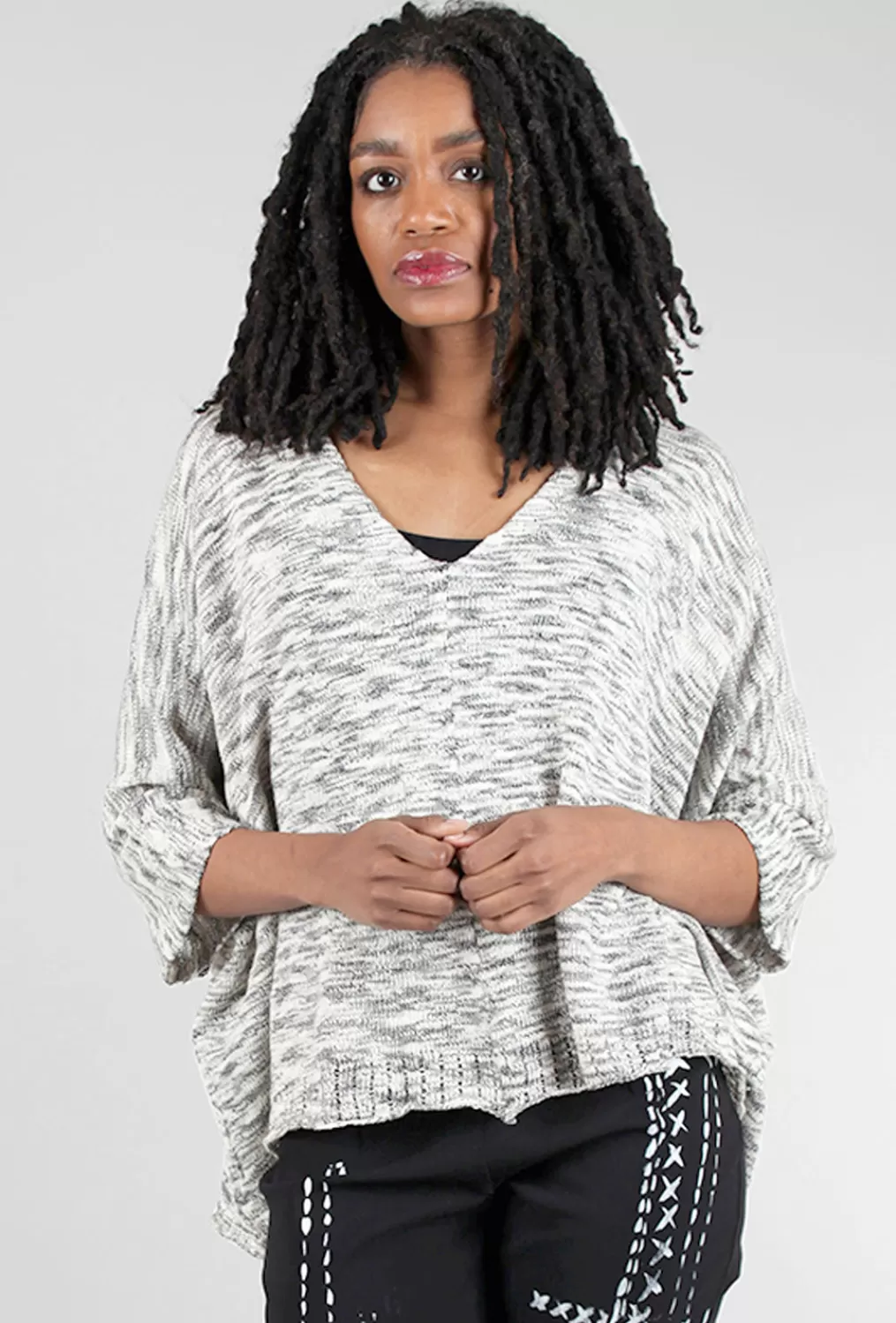 Shop Evie Lou Von Pullover, Pebble